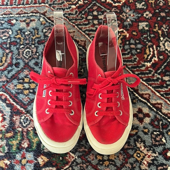 SUPERGA Red 2750 Cotu Classic Sneakers - Picture 3 of 12